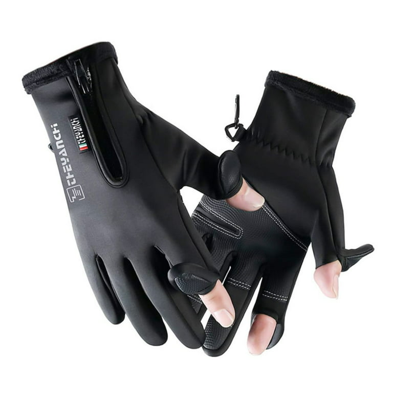 Neoprene Fishing Gloves for Men and Women 2 Cut Fingers Flexible Great for  Photography Fly Fishing Ice Fishing Running Touchscreen Texting Hiking  Jogging Cycling Walking 