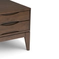 thumbnail image 2 of Simpli Home Harper 22 inch Wide Solid Wood Mid Century Modern End Table in Walnut Brown, 2 of 10