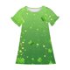 thumbnail image 4 of Niñas Vestido de Día de San Patricio Manga Corta Cuello Redondo Casual para 3-12 Años Niños Verano, 4 of 9