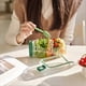 thumbnail image 2 of vertical salad pod with dressing container all in one lunch box, 2 of 5