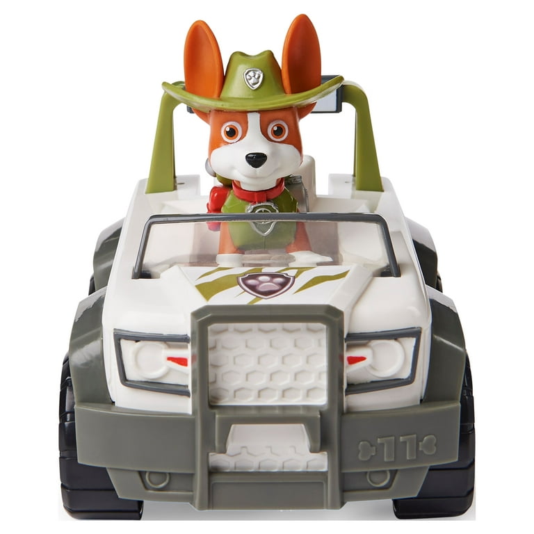 PAW Patrol, Tracker's Jungle Cruiser Vehicle with Collectible Figure 