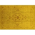 thumbnail image 1 of Ahgly Company Machine Washable Indoor Rectangle Oriental Yellow Traditional Area Rugs, 4' x 6', 1 of 4