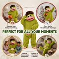 thumbnail image 5 of Big mouth monster onesie, Silly Onesie Adults Cozy Home Loungewear, With Comb Funny Cozy Hooded Plush One Piece Loungwear, 5 of 5