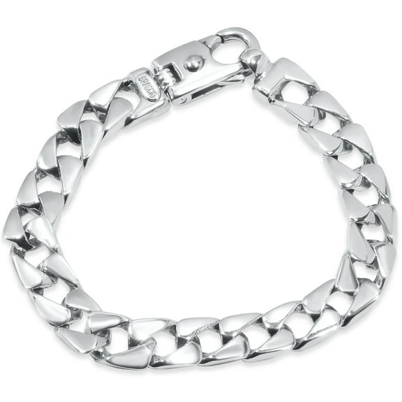 Pompeii Men's Link 14k Gold (37gram) or Platinum (60gram) 8mm Bracelet 8.5" (,)