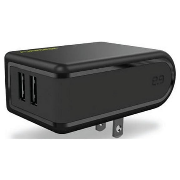 PUREGEAR TRAVEL CHARGER DUAL USB 4.8 A (NO CABLE) - BLACK