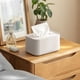 thumbnail image 5 of HaoXun Sturdy Plastic Tissue Box Cover Organizer for Bathroom, Kitchen, Bedroom – Waterproof, Durable Storage Solution with Easy Refill, White (18.7x11.7x7.2cm), 5 of 6