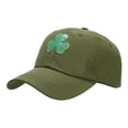 thumbnail image 1 of GDREDA Mens Summer Hat Three Leaves Pattern Baseball Cap Tongue Outdoor Sun Hat，Green, 1 of 5