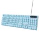 thumbnail image 5 of M Buder Teclado Gamer Alámbrico USB 104 Teclas Redondas Retroiluminado Ergonómico Pies Plegables Teclas Multimedia Ideal para PC Computadora de Escritorio y Laptop, Color Azul, 5 of 9