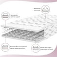 thumbnail image 2 of Dream On Me, Flora 132 Premium Bobine Ressort Intérieur Standard Berceau et Enfant en Bas Âge Lit Matelas en Feuille Grise Housse en Vinyle, 2 of 6