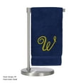 thumbnail image 3 of Monogrammed Bath Towel, Personalized Gift, 27 x 54 inches - Set of 2 - Gold Script Embroidered Towel - 100% Turkish Cotton- Soft Terry Finish - for Bathroom or Spa - Script W Navy, 3 of 3
