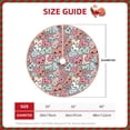 thumbnail image 3 of KLL Cartoon Hearts Christmas Tree Skirt 48" ,Party Decorations Farmhouse for Christmas Decorations Holiday Party, 3 of 6
