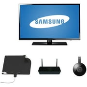 Samsung 40" 1080p LED HDTV, Choice of Apple TV, Roku 2 or Chromecast, NETGEAR Wifi Router, Mohu Leaf Ultimate Bundle - Cut the Cable