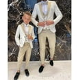 thumbnail image 4 of Wehilion Boys Formal Suit Wedding Tuxedo 3 Pieces Floral Jacket Pants Vest Kids Party Blazer, 4 of 5