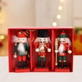 thumbnail image 3 of 3 Piezas 10 Cm Madera Cascanueces Adornos Kit Navidad Colgante Muñeca, 3 of 8