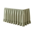 thumbnail image 2 of Gingham Desk Skirt, Teacher Desk Skirt, 72.05 x 29.92 in Ruffled Checkered Table Skirt with Hook-and-Loop Fasteners for Classroom, Wedding, Party & Display Table, 1 Pc, 2 of 6