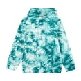 thumbnail image 6 of Odeerbi Kids Boys Girls Hoodies Tie-dye Pullover Hooded Sweatshirts Oversized Crewneck Hooded Sweatshirt Kids Fashion Long Sleeve Pullover Tops 4-14 Years Blue, 6 of 6