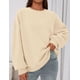 thumbnail image 2 of Buzo PRETTYGARDEN Oversized Cuello Redondo Manga Larga Beige XL, 2 of 6