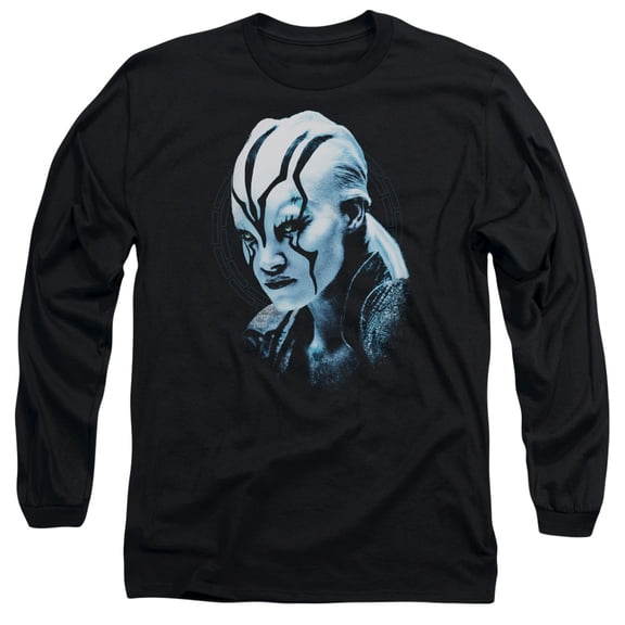 Star Trek Beyond Jaylah Burst Long Sleeve Adult 18/1 T-Shirt Black