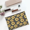 thumbnail image 6 of Easygdp Sunflower (2) Makeup Bag Toiletry Bag Canvas Makeup Bags Zipper Cosmetic Pouch Travel Cosmetic Pouch for Women Gifts, 6 of 7