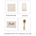 thumbnail image 2 of Yuarrent Toalla de lino para baño de 4 Uds., herramienta de baño práctica, amplia aplicación, accesorios de ducha suaves y prácticos, de Juegos de accesorios de baño Yuarrent HA074806-00, 2 of 6