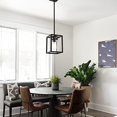 thumbnail image 4 of 1 Light Single Pendant Lighting Fixture in Matte Black Finish,Classic Farmhouse Chandelier with Clear Glass Shade Hanging Ceiling Light, 4 of 5