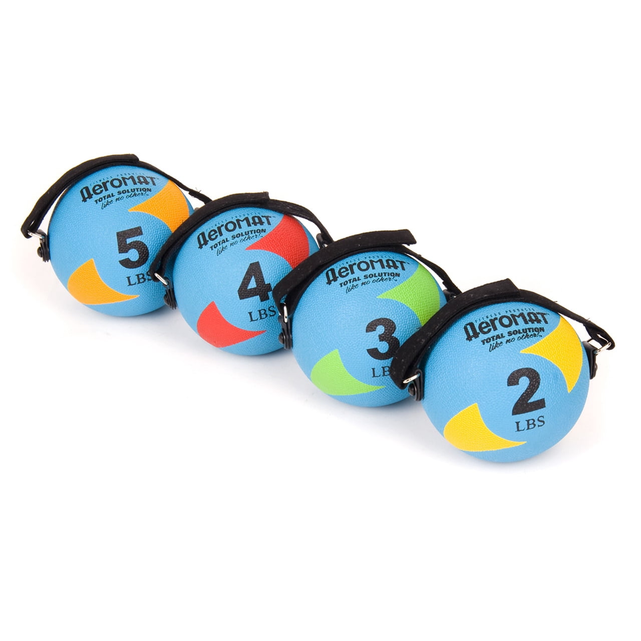 AGM Group 35943 5 in. Power Yoga-Pilates Weight Ball - Teal-Orange
