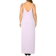 thumbnail image 3 of Zenana Women & Plus V-Neck Draped Jersey Beach Summer Cami Long Maxi Dress with Side Pockets, 3 of 5