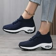 thumbnail image 4 of Women's Walking Shoes Sock Sneakers - Mesh Air Cushion Lady Girls Modern Jazz Dance Easy Shoes Platform Loafers, 4 of 7