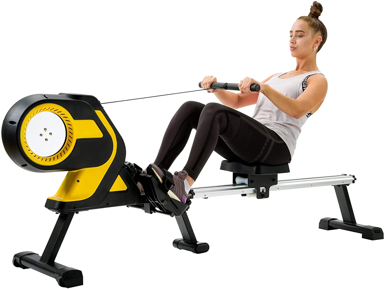 Steel Rowing Machine Body Tonner Gym Rower Fitness Cardio Workout Weight Loss 