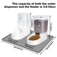 thumbnail image 3 of Marchul Gravity Pet Feeder and Water Dispenser Set with Mat, Mess-proof Dog Automatic Feeders and Dog Waterer for Small Medium Large Breeds Dog (3.8L), 3 of 8