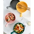 thumbnail image 3 of Bewildely Cuenco para ensalada con mango de Color sólido, repuesto reutilizable para cocina, almuerzo, fideos instantáneos, postre, sopa, Cocina y Comedor Verde, 3 of 6