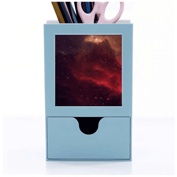 Fancy Nebula Dark Universe Desk Supplies Organizer Pen Holder Card