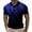 Blue, variant on YAYUBA Black Polo Shirts for Men Button Down Crew Neck Big and Tall Golf Business Casual Wear Stretch Athletic Fit Lightweight Golf Vacation Shirt