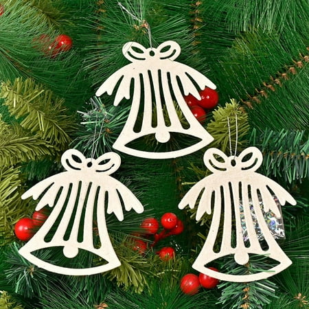 

TureClos Christmas Decorations Christmas Tree Pendant Snowflakes Candy Cane Bell Ornaments Christmas Accessories