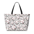 thumbnail image 2 of Disketp Cute Baseball Bolsa de Playa de Gran Capacidad, Bolso Impermeable y a Prueba de Arena para Mujer, Ideal para Playa, Piscina y Natación, 2 of 7