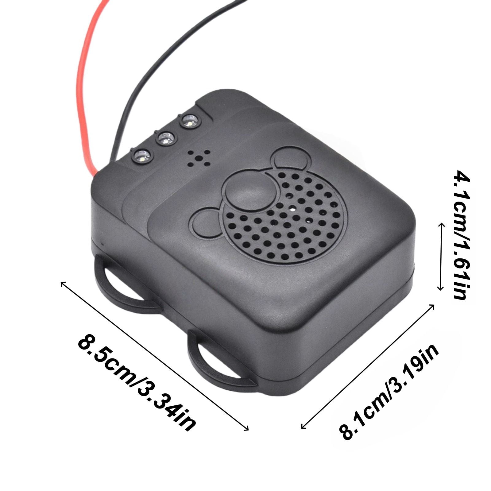 NATEFEMIN Car Ultrasonic Pest Repeller, DC12V 40mA Operation, For Mice Rats Squirrel Mole Repelling In Engine Bay
