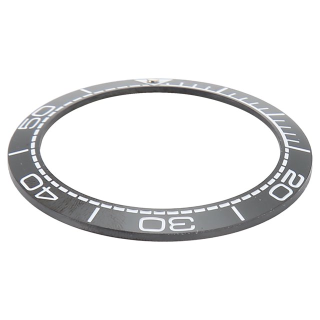 Ceramic Watch Bezel Insert, 41.5mm Clear Digit Scale , Replacement Part With Luminous Beads, Portable Design For Watchmakers