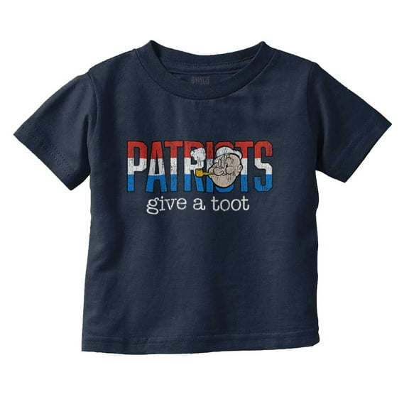 Popeye Ironic American Patriots Cool Toddler Boy Girl T Shirt Infant Toddler Brisco Brands 7T