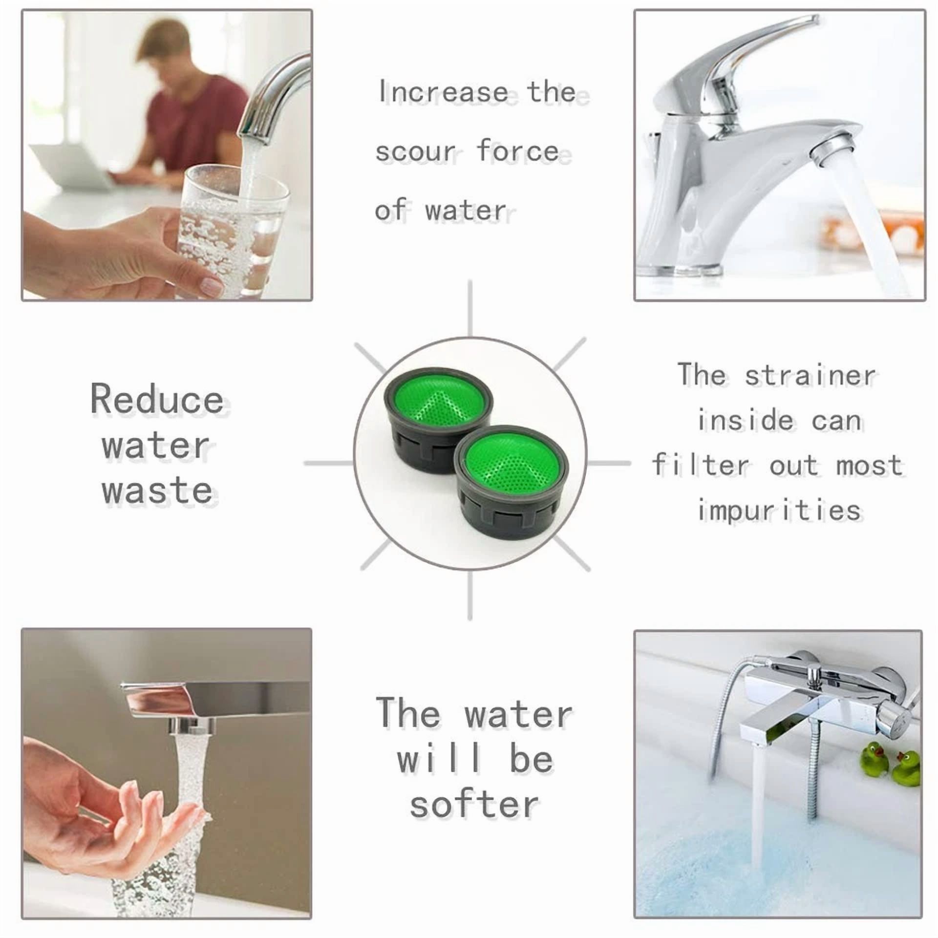 CRESTIN- Faucet Aerator, Faucet Flow Restrictor Replacement Parts Insert Sink A