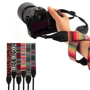 Visland Neck Shoulder Belt Strap Vintage Print Soft Colorful Camera Straps for Nikon Panasonic SLR DSLR
