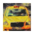 thumbnail image 1 of Taxi in Pointillism - Canvas, 1 of 10