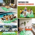 thumbnail image 4 of Ombre Green Polka Dot Outdoor Rug for Patio/Deck/Porch, Non-Slip Large Area Rug 6 x 9 Ft, Abstract Watercolor Geometric Gradient Indoor Outdoor Rugs Washable Area Rugs, Camping Rug Carpet Runner, 4 of 8