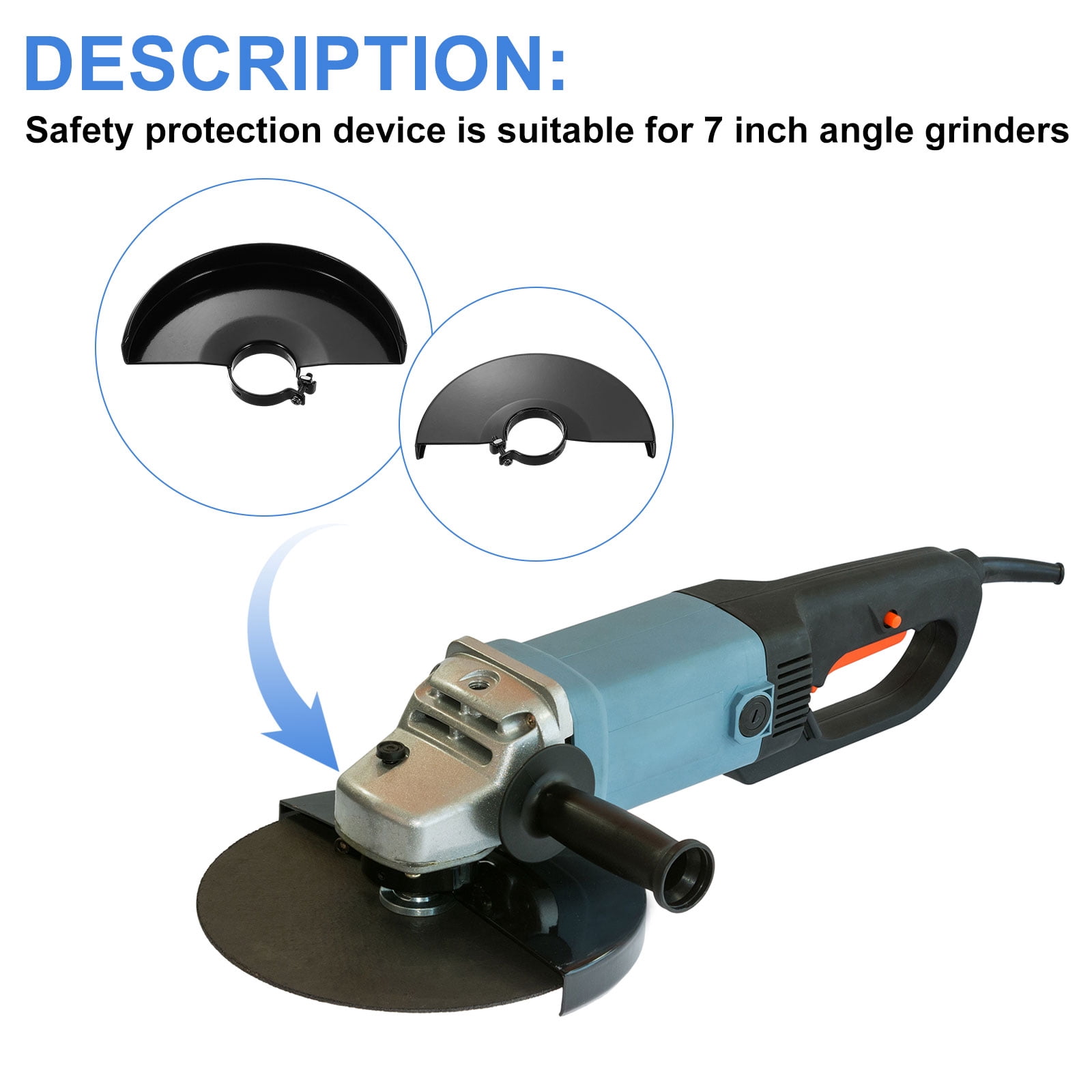 Uxcell 2pcs Grinder Guard 7" 190mm Dia Metal Angle Grinder Protector Cover