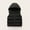 A100 Black, variant on Winter Down Vest for Kids Boys Girls Sleeveless Zip Up Lightweight Puffer Padded Jacket Hooded Infant Toddler Winter Coats Outerwear Warm Cozy Cold Weather Clothes with Pockets, Size 3-12