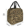 thumbnail image 3 of Easygdp Leopard Print Bolsa Térmica Premium - Tela Oxford Impermeable, Gran Capacidad, Bolsillo Frontal, Unisex para Trabajo, Escuela, Actividades al Aire Libre y Picnics, 3 of 7