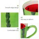 thumbnail image 3 of FELTECHELECTR Taza de cerámica con elementos de sandía, taza de café de gran capacidad, taza de té y taza de avena., 3 of 6