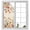 DarkOrange Linen, variant on Yellow Red Blue Spring Floral Privacy Window Film,Decorative Frosted Glass Window Film,Watercolor Botanical Summer Flowers Reusable Peel Stick Static Cling for Home Office Glass Door 17.7"x39.3"