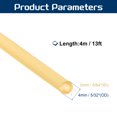 thumbnail image 2 of Tubo de Goma Uxcell de 13 Ft(4M), 1/16"(2mm) ID 3/16"(4mm) OD, Tubo de Látex Natural para Ejercicio, Estiramiento, Laboratorio, Manguera para el Hogar, Plano, 2 of 6