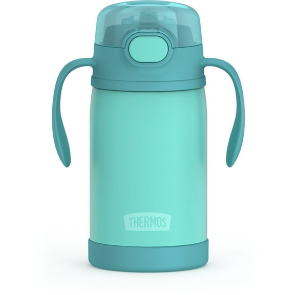 Thermos Baby Vacuum Insulated Stainless Steel 10 oz Straw Bottle, Green