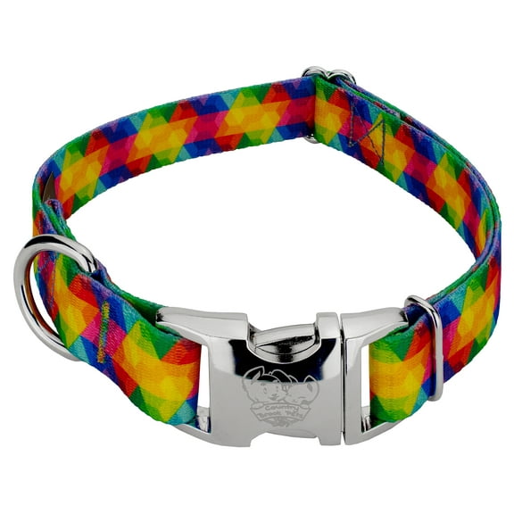 Country Brook Petz® Premium Kaleidoscope Dog Collar, Medium